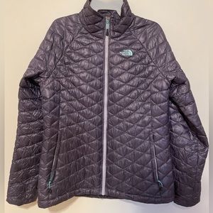 The North Face Womens Large Thermoball Full Zip Coat Purple